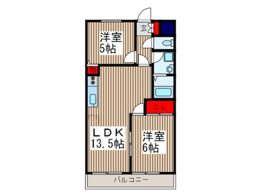 間取図 フィオレッタ武蔵野