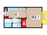 フェリ－チェ蘇我 1Kの間取り