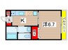 フェリ－チェ蘇我 1Kの間取り