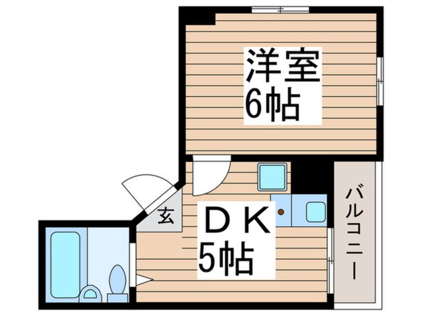 間取図 エクセル松戸（501）