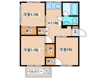 間取図 野村レヂデンス（２０３）
