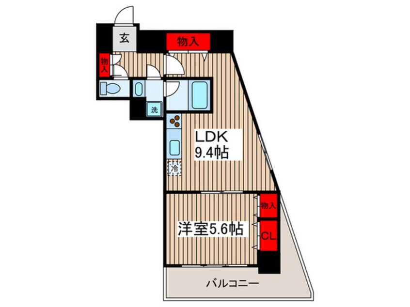 間取図 銀座レジデンス伍番館