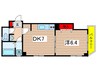 ヒルズアソシエイト 1DKの間取り