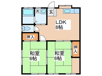 間取図 新倉ハイツ