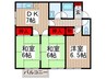 ディアコ－ト 3DKの間取り