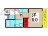 ムーンハイツマリコ８ 1Kの間取り