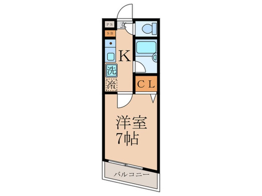 間取図 ワン・シ－バ－ド