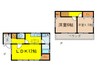 西府町貸家 2LDKの間取り