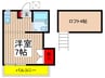 セブンローズ本八幡Ｂ棟 1Rの間取り