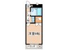 橋本MSマンション 1Kの間取り
