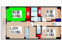 セレーノ彩都Ⅳの間取図