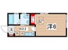 ＴＹヒルズ 1Kの間取り