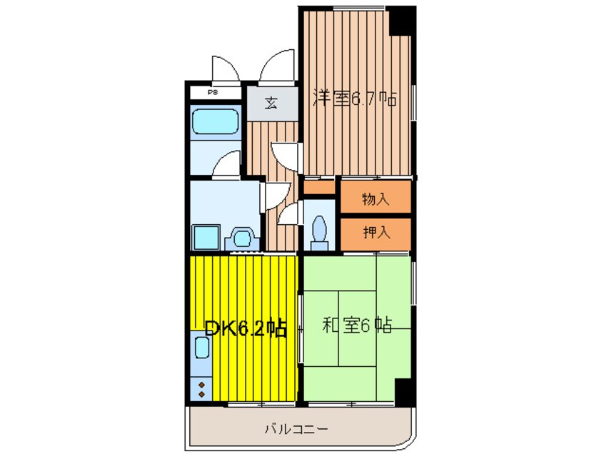 間取図 アサガ第一ビル