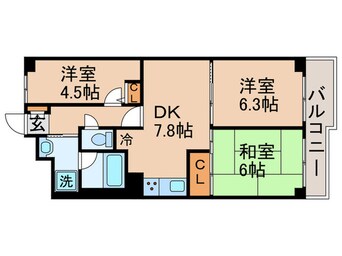 間取図 尾久橋スカイハイツ（609）