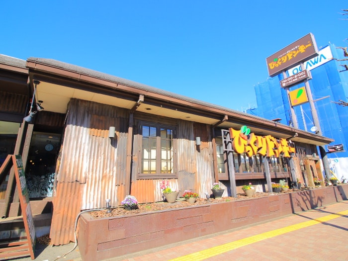 びっくりドンキー(その他飲食（ファミレスなど）)まで253m 信栄ハイム