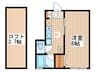 フォーシーズンズ 1Kの間取り
