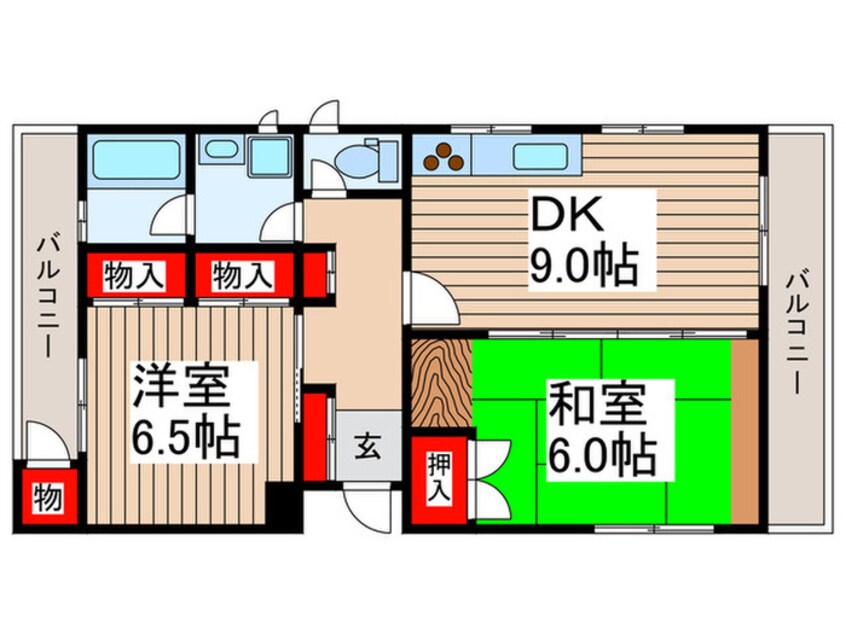 間取図 プラザＳ