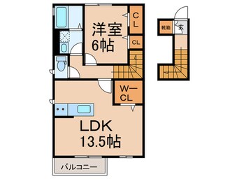 間取図 ホワイト　レディー