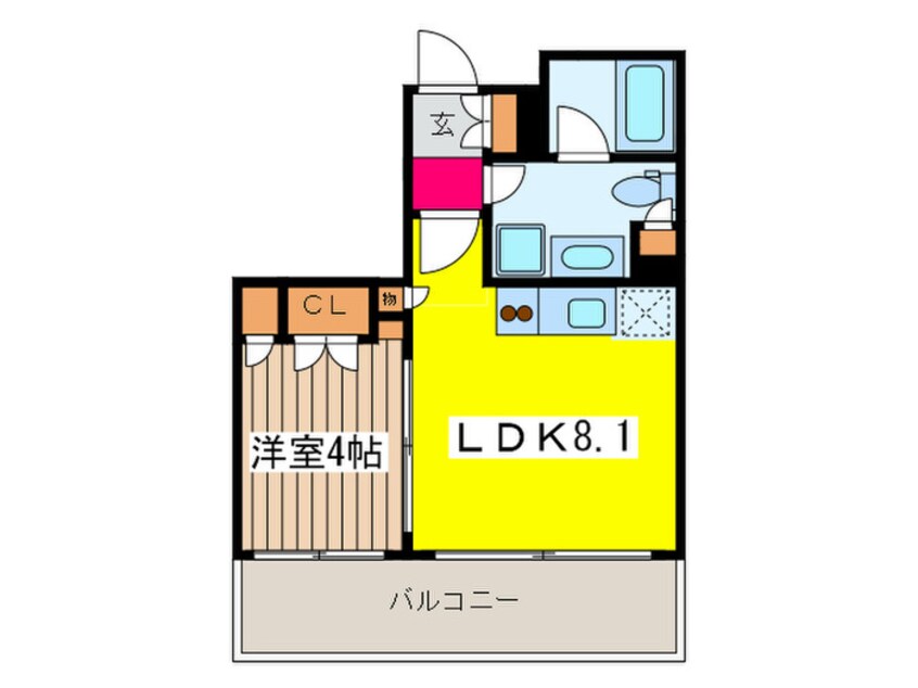 間取図 パ－クハビオ人形町