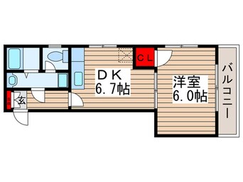 間取図 エストワールクロダ