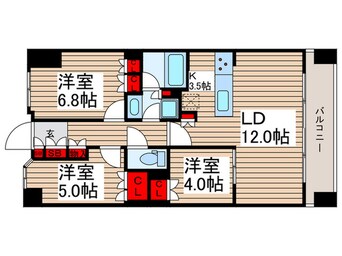 間取図 ザ・パークハウス青砥(1704)