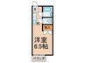 保谷ハイツＢ棟 1Kの間取り