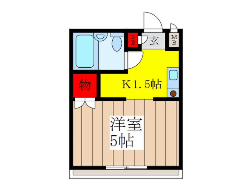 間取図 ﾍﾞﾙﾒｿﾞﾝ小金井