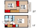 コーポ中原Ⅱの間取図