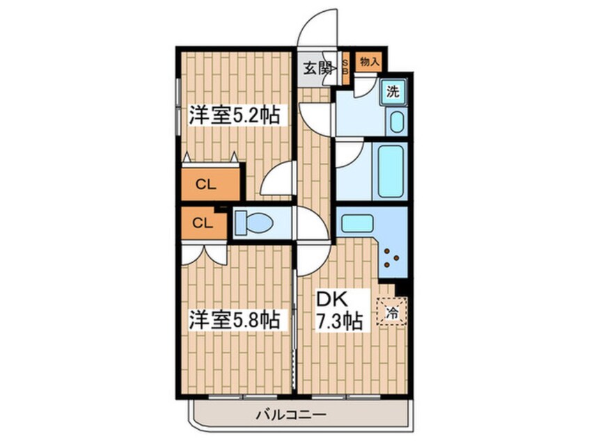 間取図 ヴェルドミール白糸台