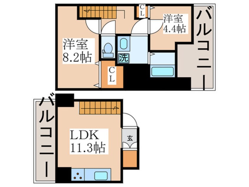 間取図 東雲ｷｬﾅﾙｺ-ﾄCODAN２０号棟