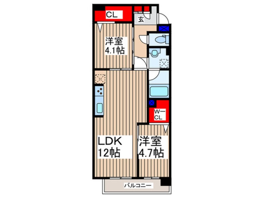 間取図 仮）Sha　Maison　sachi