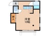 国立コーポ 1Rの間取り
