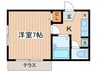 エ－デルワイス 1Kの間取り