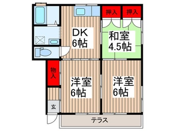 間取図 山栄マンションＣ西