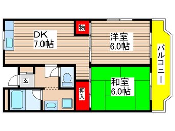 間取図 市川グリーンタウン原木