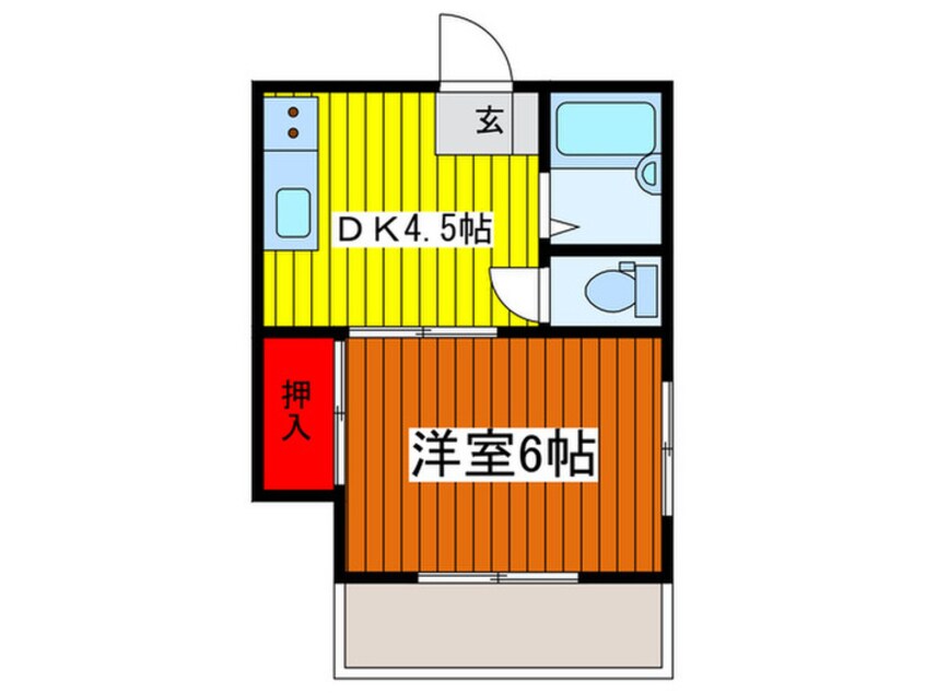 間取図 ﾏﾝｼｮﾝ白陽