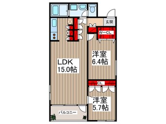 間取図 カ－サ・トリア－デ