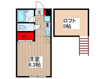 間取図 Ｓコ－ト美原