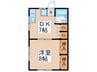 コ－ポＤＳ 1DKの間取り