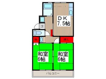 間取図 コ－トエクレ－ル