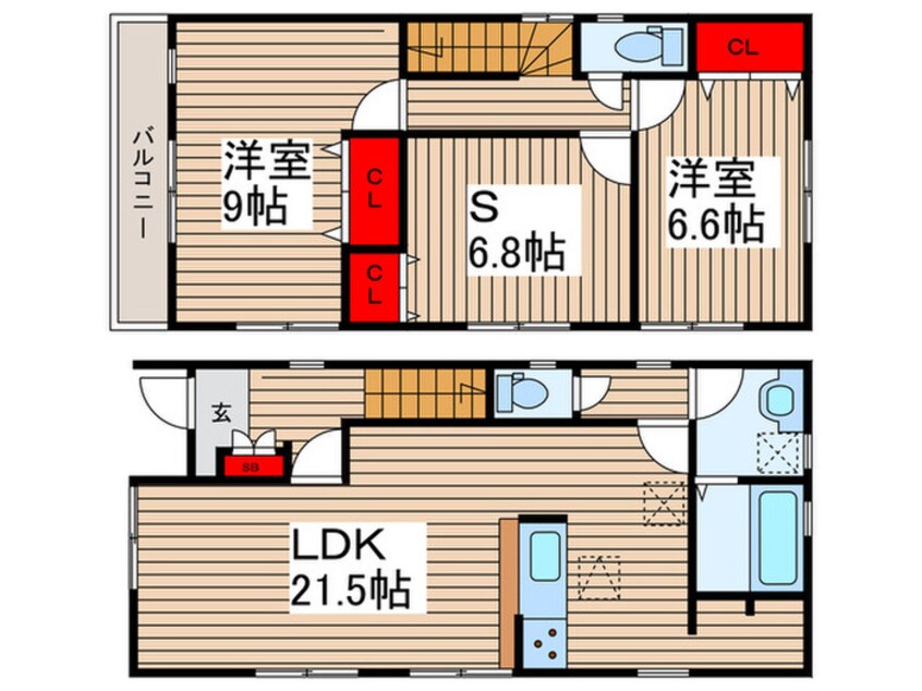 間取図 Ｋｏｌｅｔ越谷大袋＃０５