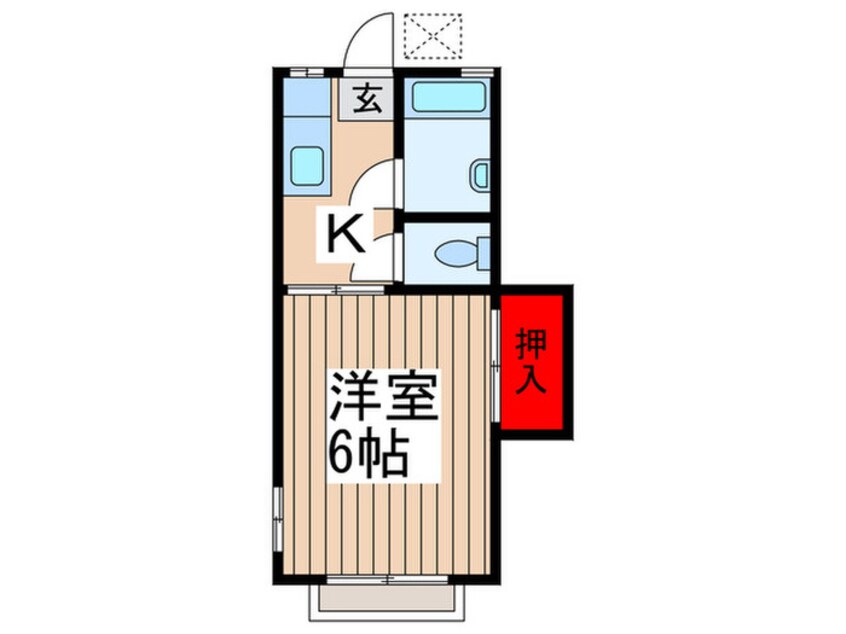 間取図 ｻﾆｰﾊｲﾂ渡部