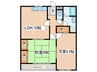 第１４明智ビル 2LDKの間取り