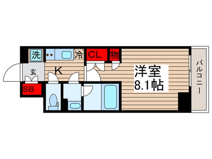 間取り図 プラウドフラット清澄通り