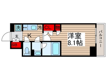 間取図 プラウドフラット清澄通り