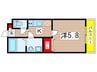 G-HILLS椿森 1Kの間取り