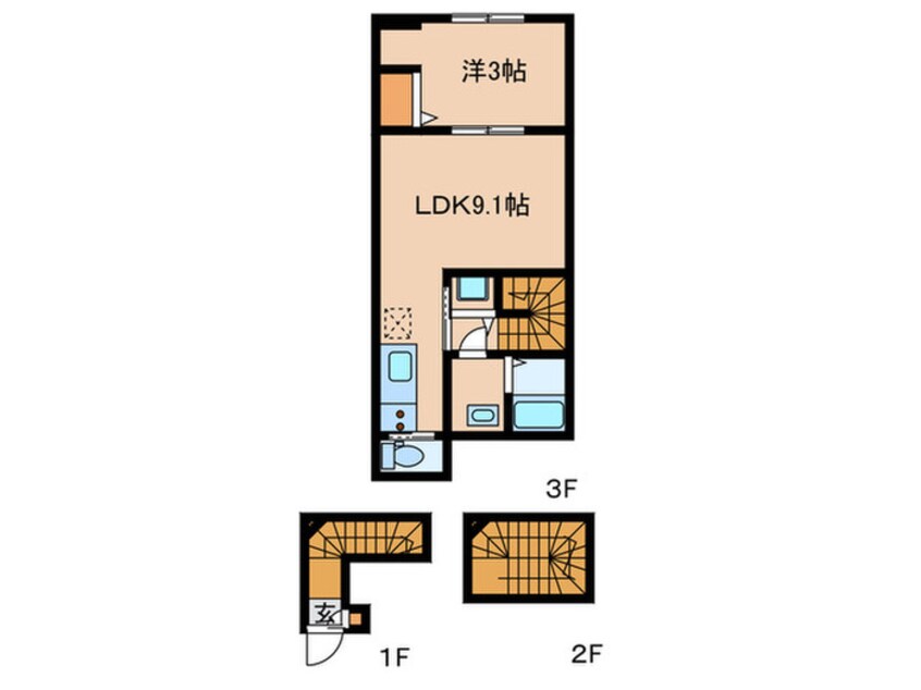 間取図 ウェルスクエア目黒祐天寺