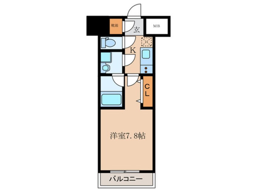 間取図 ブライズ板橋CREVISTA(1206)