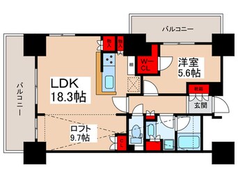 間取図 イ－ストコア曳舟一番館