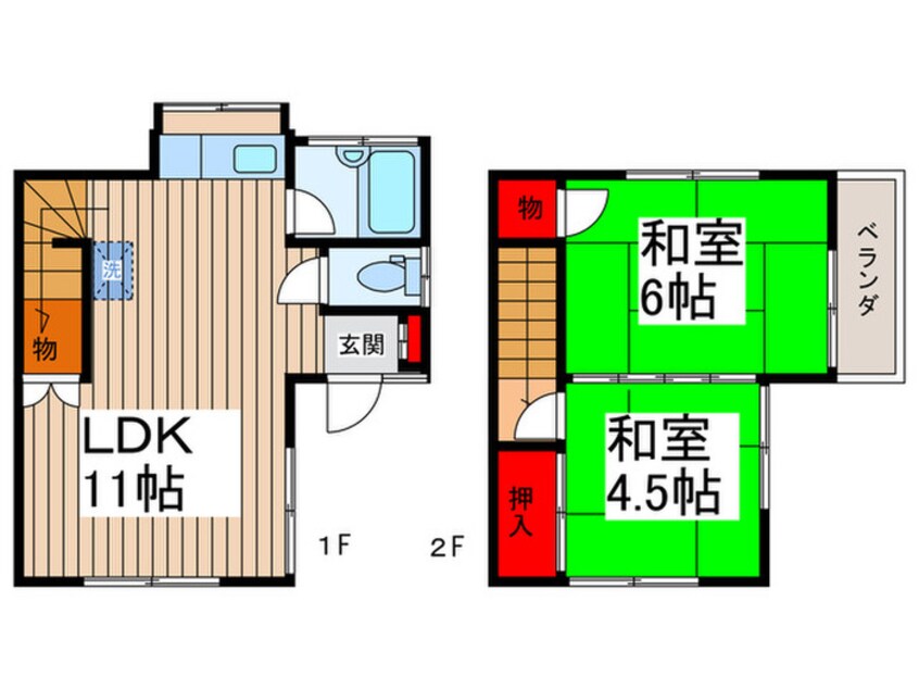 間取図 嶋田借家